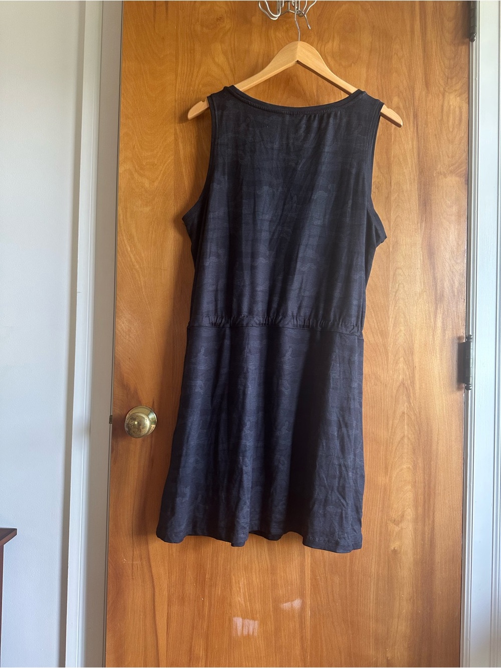 Casual Black Sleeveless Drawstring Swim Coverup - Picture 3 of 4